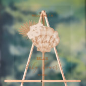 Boho Seashell Baby Dusche Willkommen Acrylschild (Neutral)