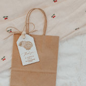 Boho Seashell Baby Shower Geschenkanhänger