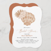 Boho Seashell Bridal Dusche Einladung (Vorne/Hinten)