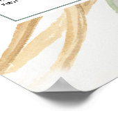 Boho-Seekarte Poster (Ecke)