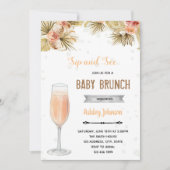 Boho sehen Schluck und Brunch Party Einladung (Vorderseite)