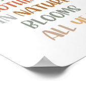 Boho sei geduldig mit dir selbst. Nichts in der Na Poster (Ecke)