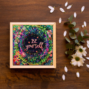 Boho Seien Sie selbst Inspirationsquelle für Zitat Poster