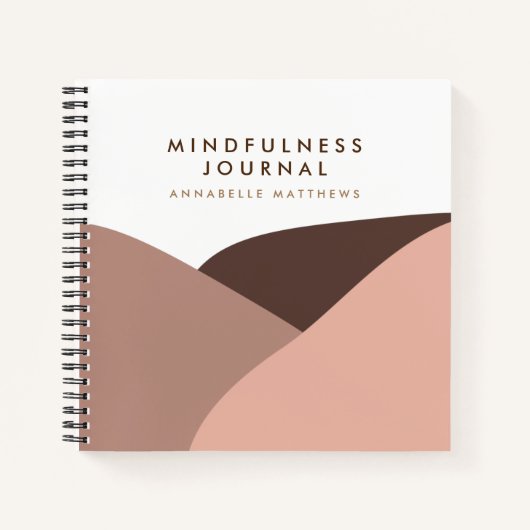 Boho Self Care Therapy Mindfulness Notebook Notizblock (Vorderseite)
