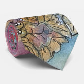 Boho Shabby Chic Blumen Garten Aquarell Krawatte (Gerollt)