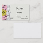 Boho-Shabby Chic-Damaske Visitenkarte (Vorne/Hinten)