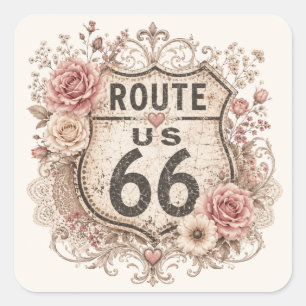 Boho Shabby Chic Mother Road Aufkleber