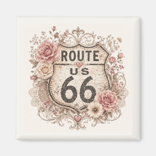 Boho Shabby Chic Mother Road Erinnerungsstück Magnet