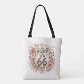 Boho Shabby Chic Mother Road-Tasche Tasche (Rückseite)