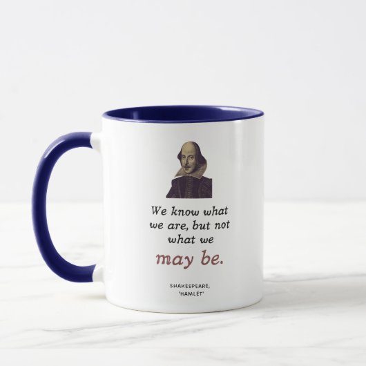 Boho Shakespeare Abschluss Motivation Vintag Tasse (Links)