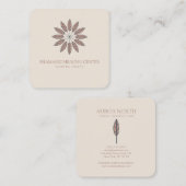 Boho Shamanic Healing Individuelle Name Quadratische Visitenkarte (Vorne/Hinten)