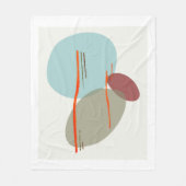 Boho Shapes Fleecedecke (Vorderseite)