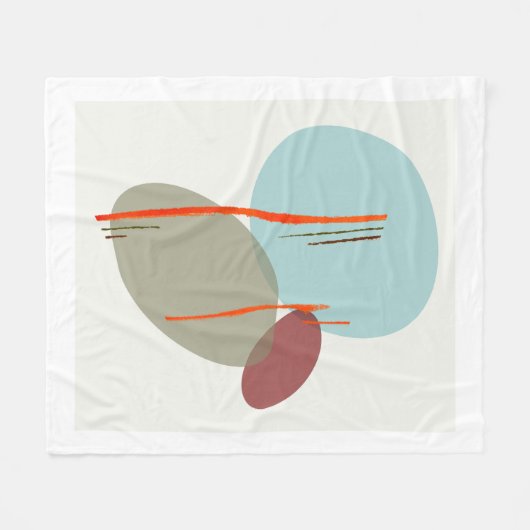 Boho Shapes Fleecedecke (Vorderseite (Horizontal))