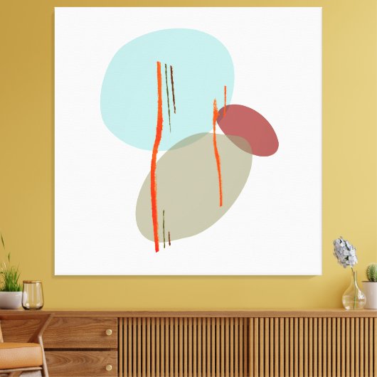 Boho Shapes Leinwanddruck (Insitu (Wohnzimmer))