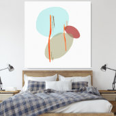 Boho Shapes Leinwanddruck (Insitu (Schlafzimmer))