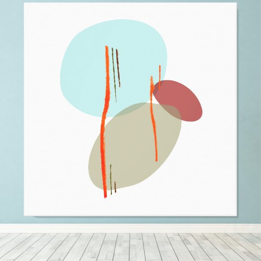 Boho Shapes Leinwanddruck (Insitu (Holzboden))