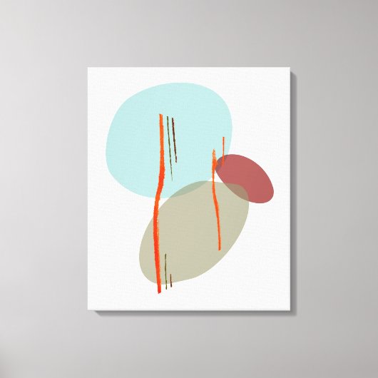 Boho Shapes Leinwanddruck (Vorderseite)
