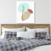 Boho Shapes Leinwanddruck (Insitu (Schlafzimmer))