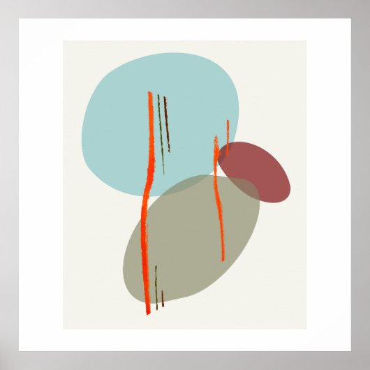 Boho Shapes Poster (Vorne)