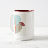 Boho Shapes Zweifarbige Tasse (Vorderseite Links)