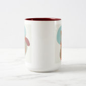 Boho Shapes Zweifarbige Tasse (Mittel)
