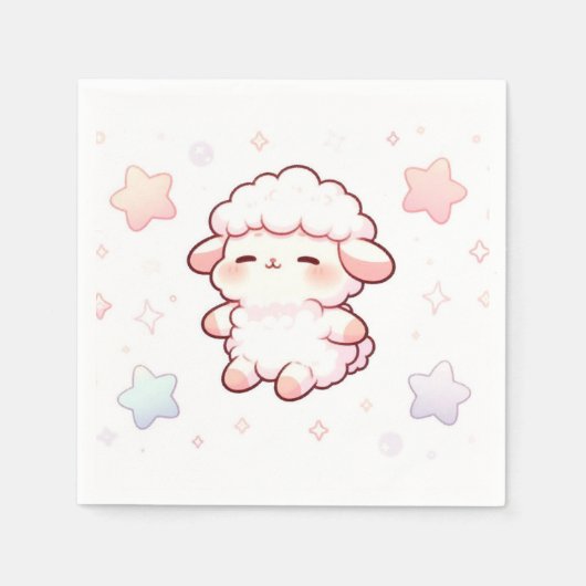 Boho Sheep Baby Dusche Serviette (Vorderseite)