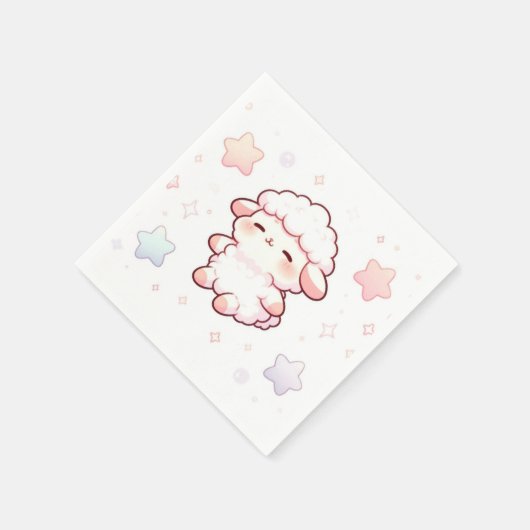 Boho Sheep Baby Dusche Serviette (Ecke)