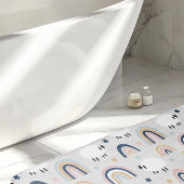 Boho Sheep Rainbow Print Badematte