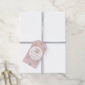 Boho Shell Rosa Perlen-Ocean Baby Shower Geschenka Geschenkanhänger (Mit Garn)