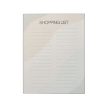 Boho Shopping List Notepad
