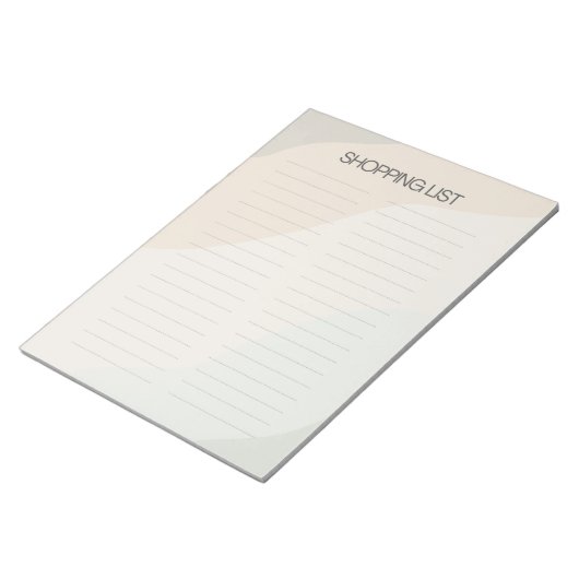 Boho Shopping List Notepad Notizblock (angewinkelt)