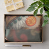 Boho Siamese Fantasy Cat Seidenpapier (Geschenk)