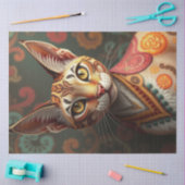 Boho Siamese Fantasy Cat Seidenpapier (Basteln)