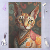 Boho Siamese Fantasy Katze  Seidenpapier (Basteln)