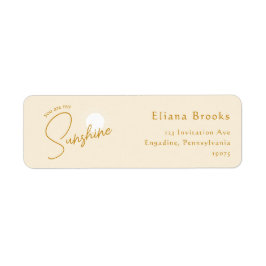 Boho Sie sind meine Sunshine-Rücksendeadressen-Auf