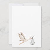 Boho Sign Gästebuch Babydusche Einladung (Rückseite)