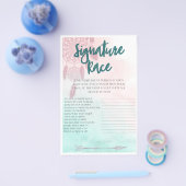 Boho Signature Race Baby Showspiel Flyer (Einzeln)