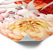 Boho Sikh Hochzeitszeichen Sikh Ehepaar Begrüßungs Poster (Ecke)