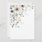 Boho Silly Goose Girl Baby Shower Einladung (Rückseite)