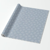 Boho Simple Autos Fahrzeug Modern Süßer Junge Blau Geschenkpapier (Ungerollt)