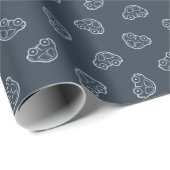 Boho Simple Autos Fahrzeug Modern Süßer Junge Dunk Geschenkpapier (Rolleneckpunkt)