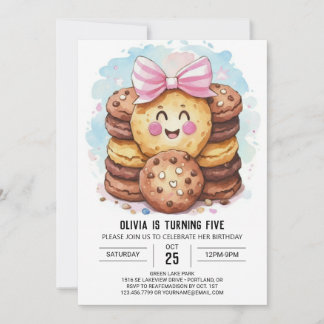 Boho Simple Candyland Cookies Geburtstag Einladung