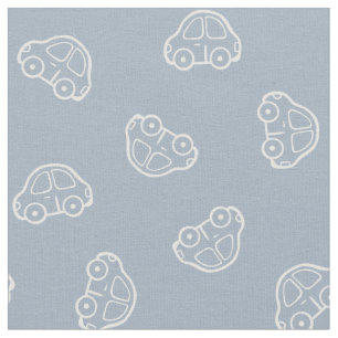 Boho Simple Cars Fahrzeug Modern Süßer Junge Blau Stoff