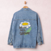 Boho Simple Daisy Future Frau Nachname Bride Jeansjacke (Hangar)