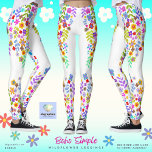 Boho Simple Wildblume Leggings<br><div class="desc">Ein charmantes boho Wildblume Design auf hochwertigen Leggings. Diese hübschen boho Wildblume-Leggings mit handgemalten, mehrfarbigen Blume sind eine fröhliche Ergänzung zu Ihrem Tag. Diese Leggings sind in Weiß und Multicolor gehalten und eignen sich hervorragend für einen Ausflug zum Strand oder zum Yogastudio (dieser Artikel ist in Weiß dargestellt). Sie können...</div>