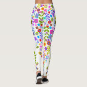 Boho Simple Wildblume Leggings (Rückseite)