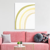 Boho Single Rainbow Wall Art Décor Leinwand (Insitu (Wohnzimmer))