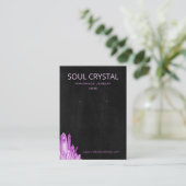 Boho Sinti und Roma Amethyst Crystal Earring Holde Visitenkarte (Stehend Vorderseite)