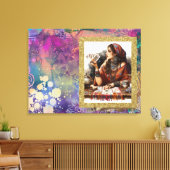 *~* Boho Sinti und Roma Frau A100 Psychische Karte Leinwanddruck (Insitu (Wohnzimmer))