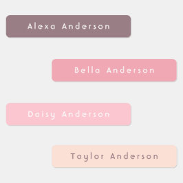 Boho Skinny wasserdichte, klebrige Kid's Labels Etiketten